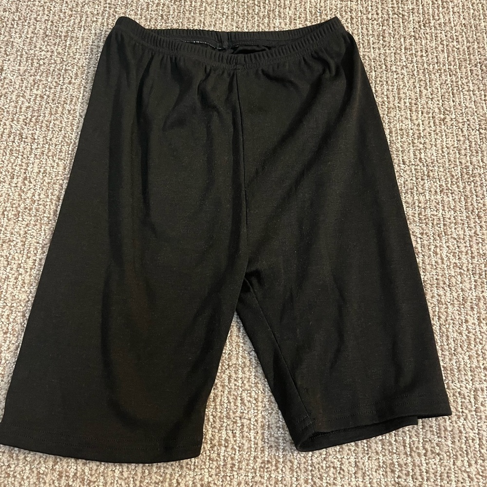 Shein black biker shorts